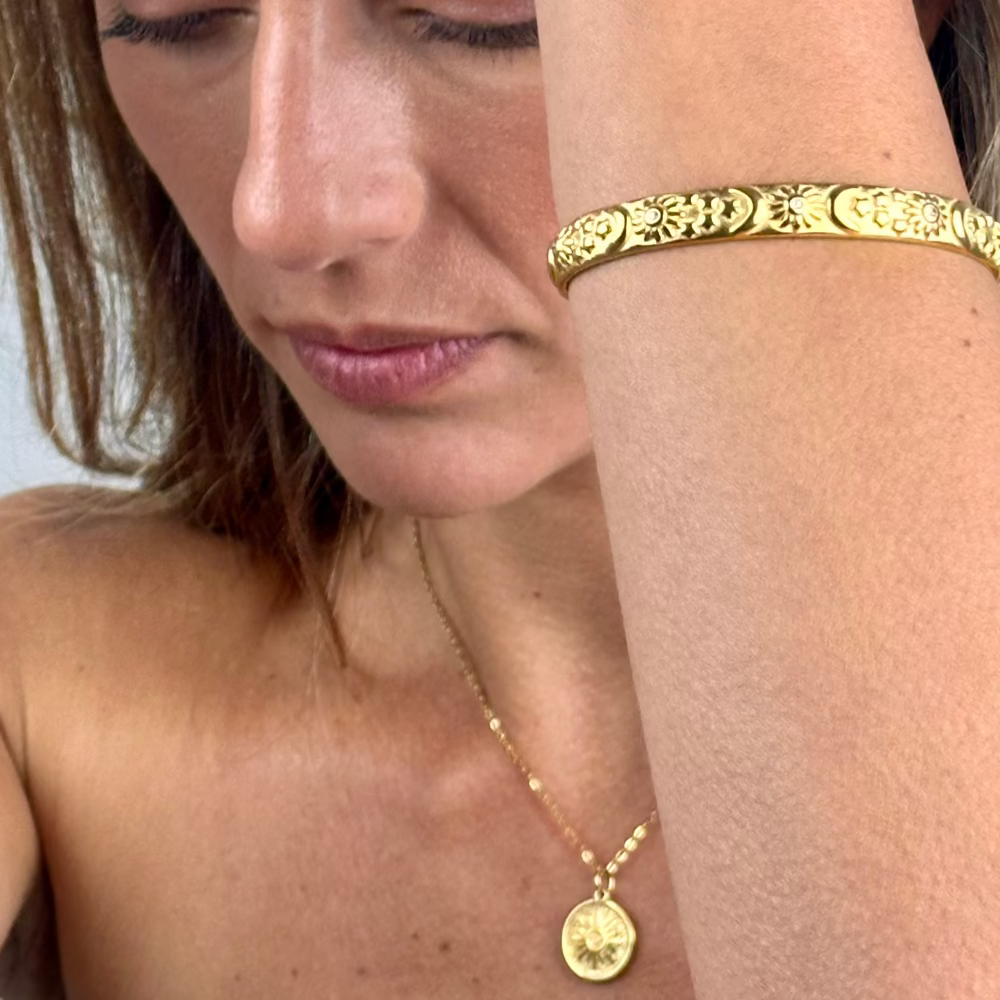 Aztec Sun Bangle