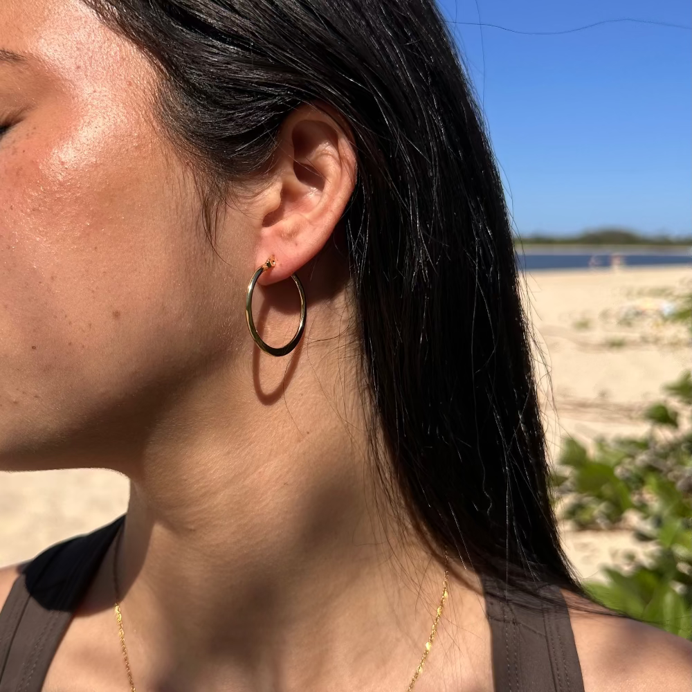 Elisa Flat Hoops
