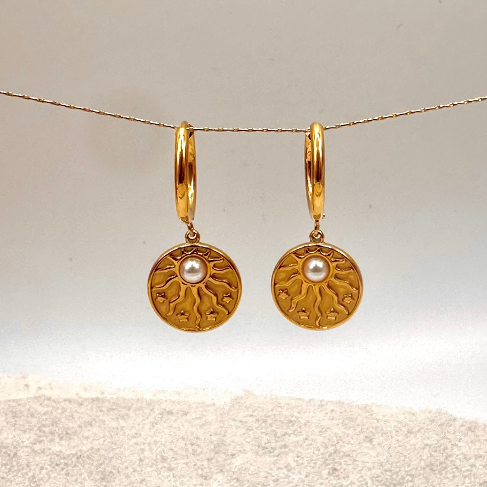 Surya Mother of Pearl Earrings