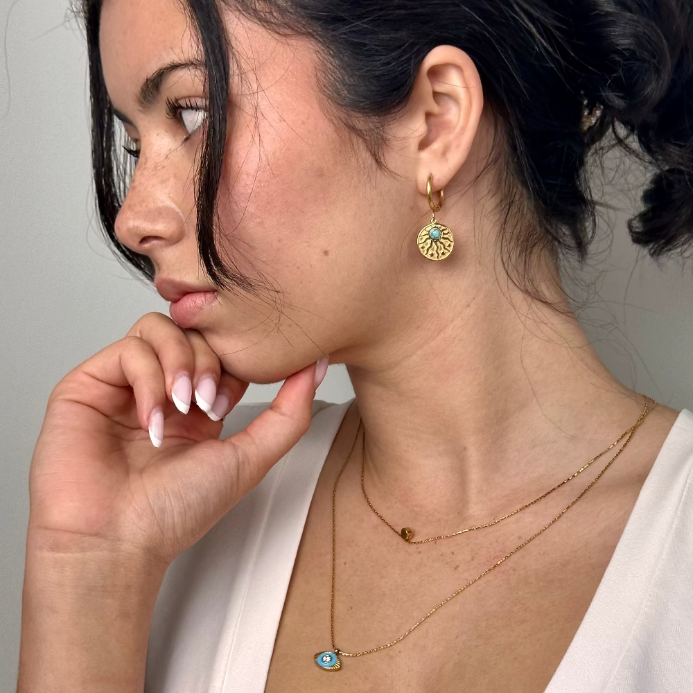 Surya Turquoise Earrings