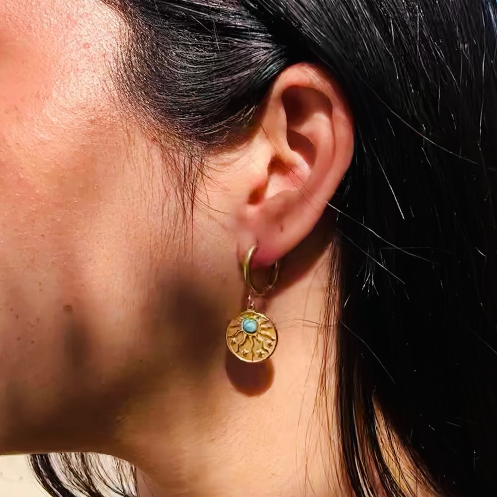 Surya Turquoise Earrings