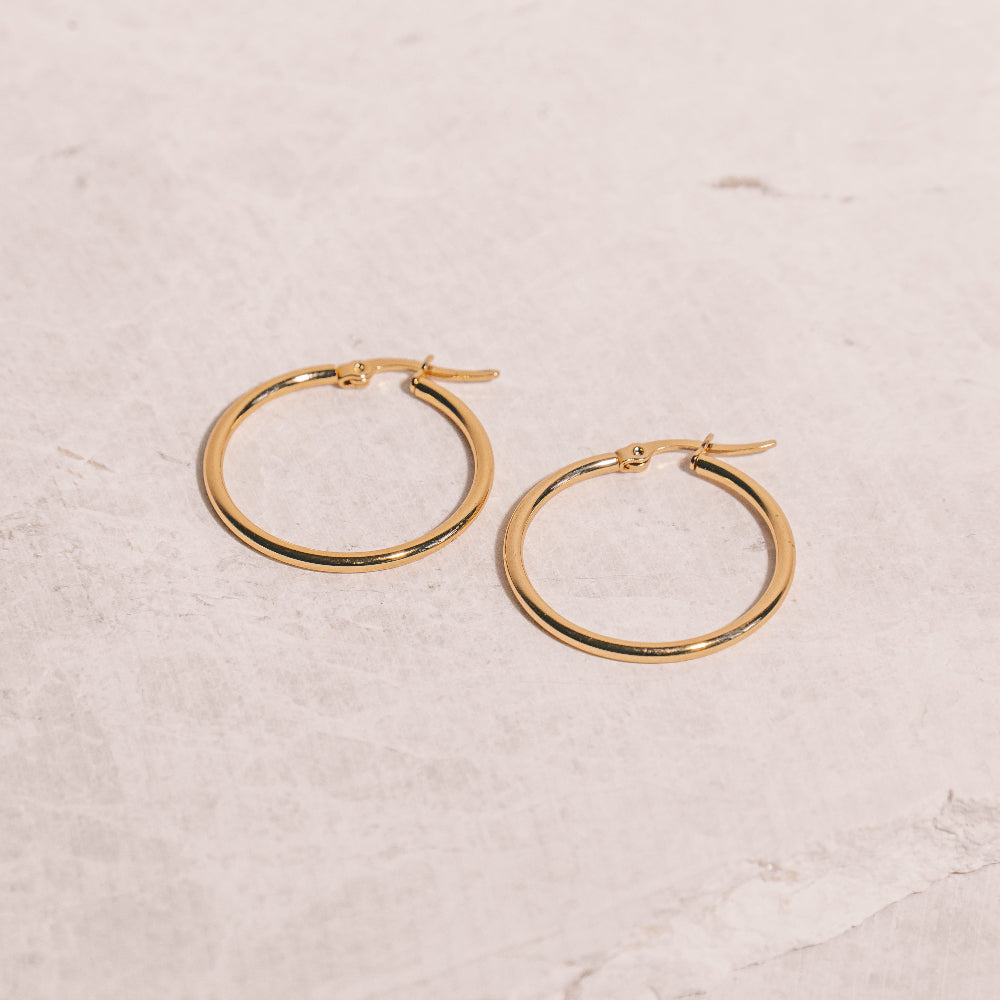 Elisa Flat Hoops