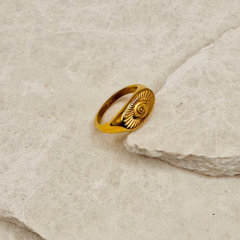 Aztec Eye Ring