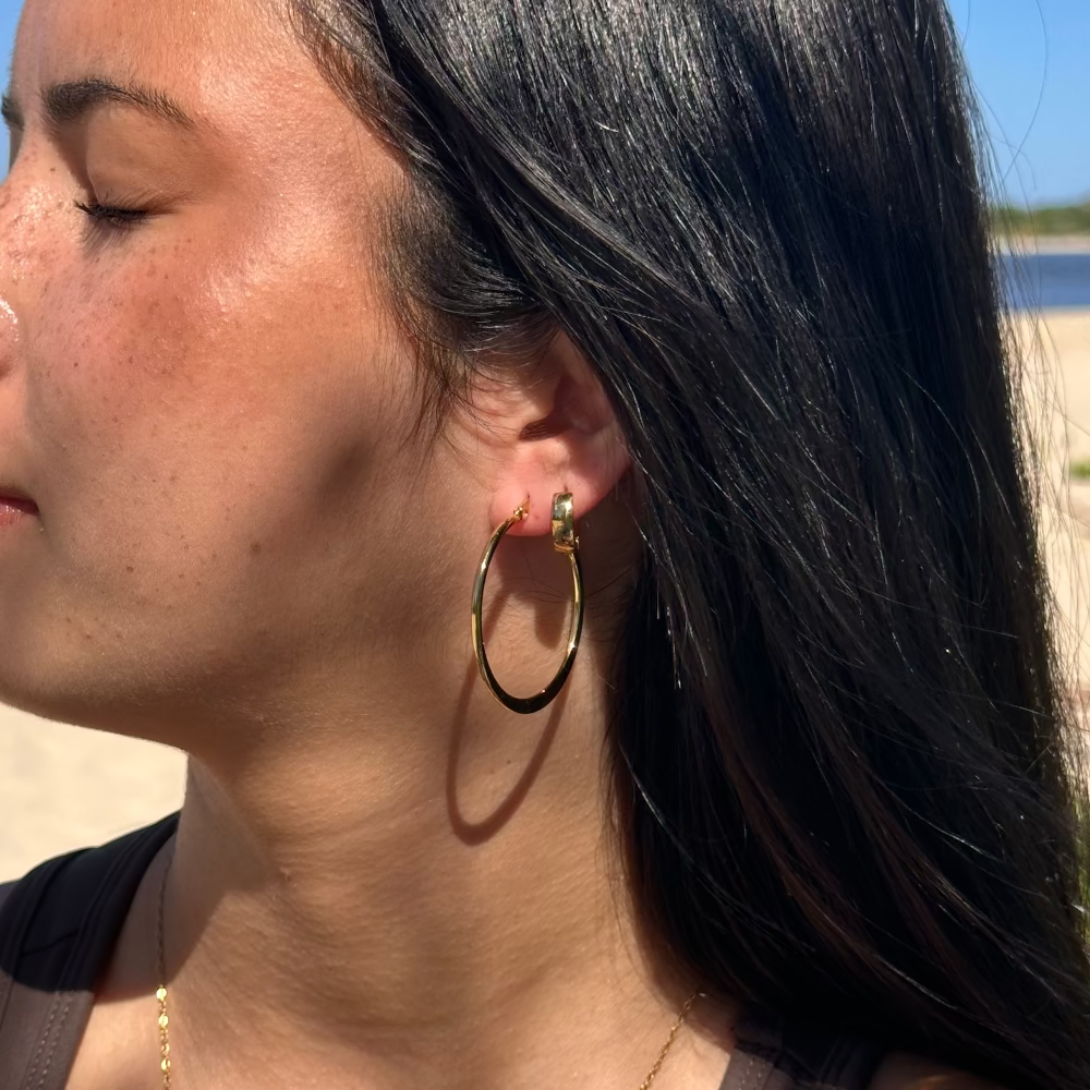 Elisa Flat Hoops
