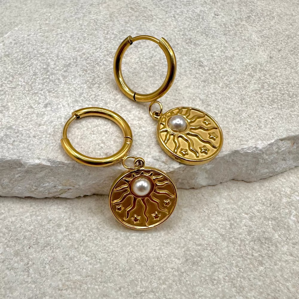 Surya Mother of Pearl Earrings